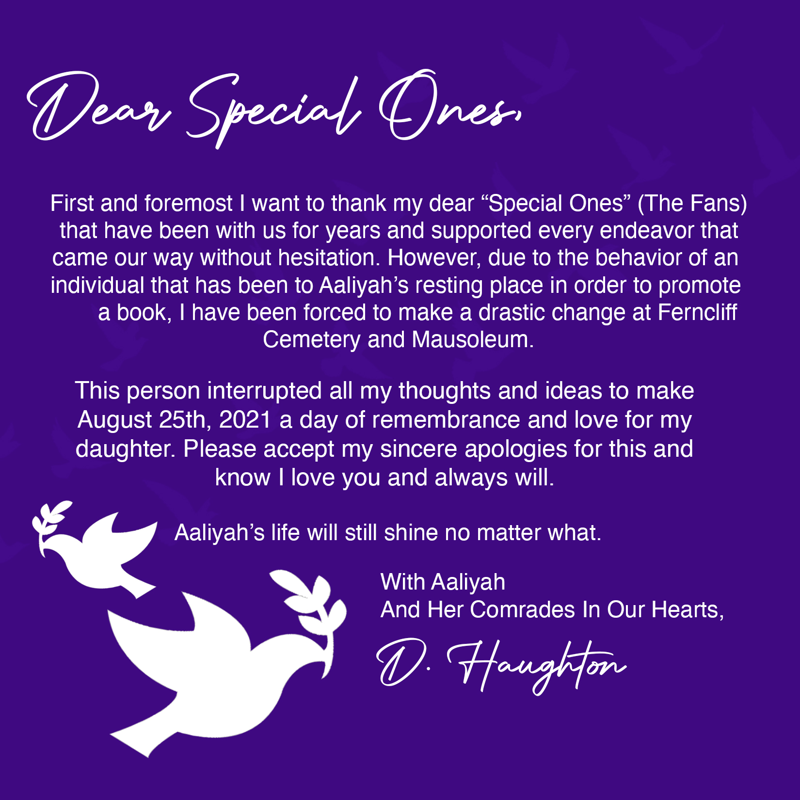 Dear Special Ones